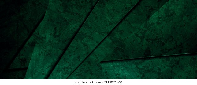 Abstract dark green grunge corporate material texture background. Vector design