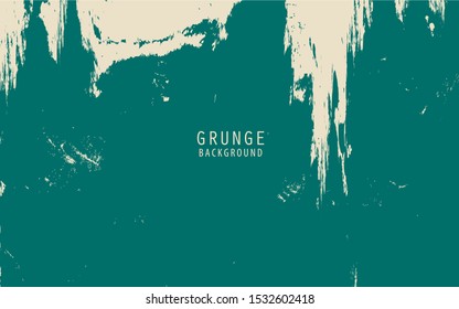 Abstract dark green grunge texture background. Vector graphic design template for use advertising, text message, business, background design