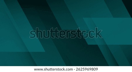 Abstract dark green overlap 3D background. Simple background with shadow and lines pattern. Eps10 vector