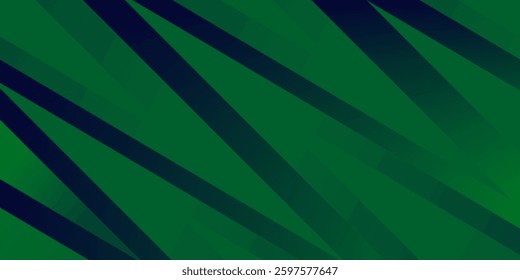 Abstract dark green overlap background template vector with triangle papercut pattern. Green background with shadow design. Eps10 vector