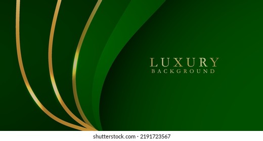 Abstract dark green paper background with dark 3d layered line waves texture in elegant website or textured paper design.Eps10 vector