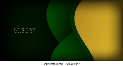 Abstract dark green paper background with dark 3d layered line waves texture in elegant website or textured paper design.Eps10 vector
