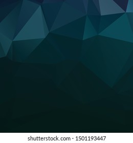 Abstract dark green polygon texture background