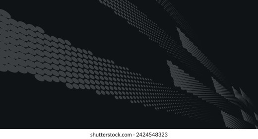 Abstract dark grey and black background with cut layered 3d design and space for text. vector ilustrator