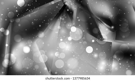 Abstract Dark Grey Blurred Bokeh Background Design