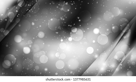 Abstract Dark Grey Blurred Lights Background