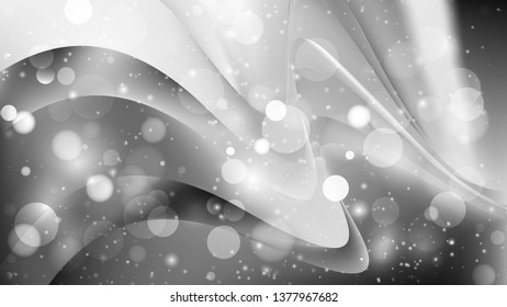 Abstract Dark Grey Bokeh Background Vector