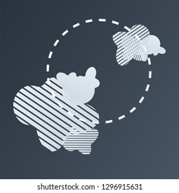 Abstract dark grey gradient background with color textural elements. vector illustration