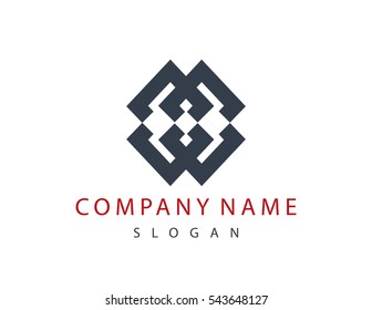 Abstract dark grey logo