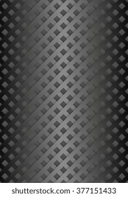 Abstract dark grey vector mesh background. Tech squares vector graphic design
