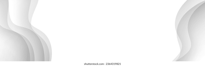 Resumen de fondo gris oscuro y blanco con diseño 3d de capas cortadas y espacio para texto para afiche, sitio web, folleto, banner. Ilustración del vector