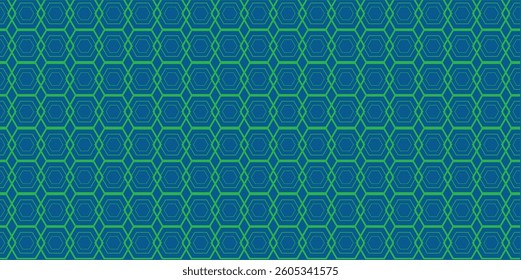 Abstract dark hexagon pattern on green background technology style. Modern futuristic geometric shape web banner design. You can use for cover template, poster, flyer, print ad. Vector illustration
