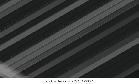 Abstract dark layered diagonal stripes with soft motion blur and metallic gradient creating a modern premium geometric technology vector background (⁠helpx.adobe.com)