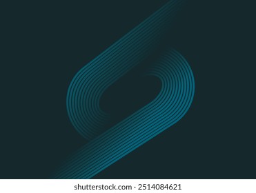 Abstract dark and light blue background. Geometric stripe line art design for poster, brochure, cover, website, header, web banner,