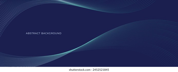 Abstractas fondo de líneas azul claro oscuro. Plantilla de diseño de Anuncio.