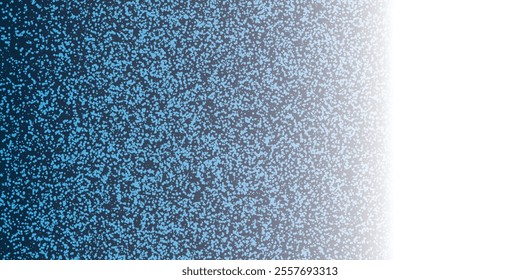 Abstract Dark and Light Blue Random Placed Spots Pattern - Gradient Shade Background Design with Copyspace, Texture in Editable Vector Format