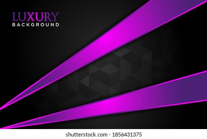 Resumen de color oscuro y color púrpura de línea con capa superpuesta