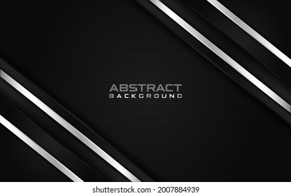 Abstract Dark and line silver Background with Textured Design. Modern Background Illustration.
