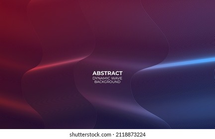 Abstract dark line wave background with copy space