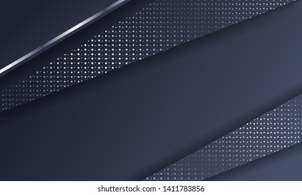 Abstract Dark Metallic Silver Frame Layout Tech Design Background Template suitable for Web Banner, Posters, Flyer, Cover, Brochure, etc