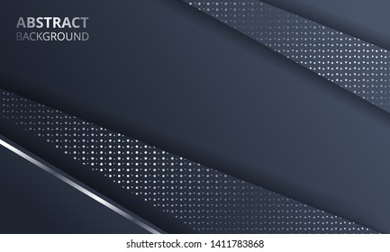 Abstract Dark Metallic Silver Frame Layout Tech Design Background Template suitable for Web Banner, Posters, Flyer, Cover, Brochure, etc