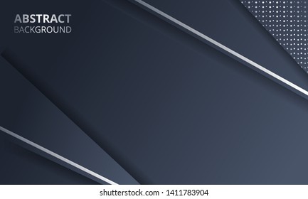 Abstract Dark Metallic Silver Frame Layout Tech Design Background Template suitable for Web Banner, Posters, Flyer, Cover, Brochure, etc