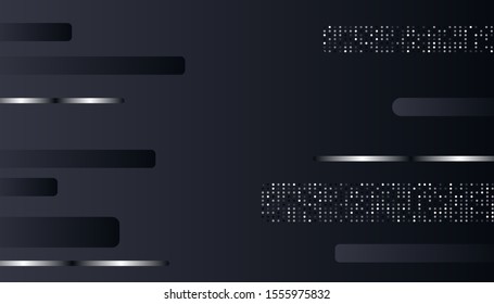 Abstract Dark Metallic Silver Frame Layout Tech Design Background Template suitable for Web Banner, Posters, Flyer, Cover, Brochure, etc