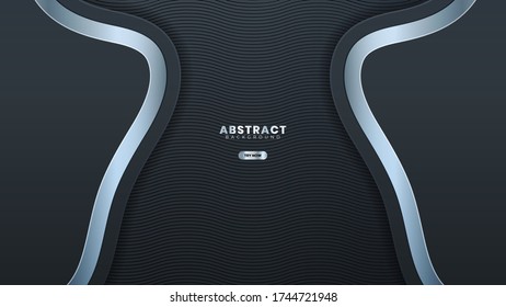 Resumen Marco plateado oscuro de diseño elegante tecnico de diseño elegante plantilla de fondo adecuada para banner web, afiches, volante, portada, folleto