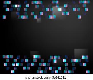 abstract dark mosaic blue background