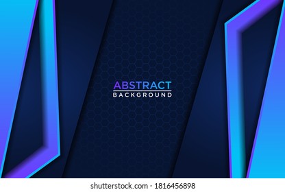 
Abstract dark navy background with gradient blue line