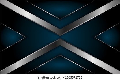 abstract dark navy background with metallic lines