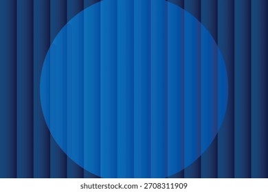 Abstractas fondo azul marino oscuro con rayas de Vertical y elemento de diseño de círculo centrado para la Ilustración vectorial de presentación de Anuncio 