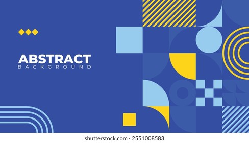 Abstract dark navy blue geometric  shape background pattern. Vector for presentation design. Suit for business, corporate, institution, party, festive, seminar, and talks. Vector illustration