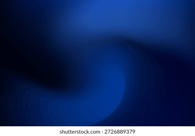 El Abstractas fondo fluido de desenfoque de movimiento de vórtice azul marino oscuro muestra una sutil espiral de iluminación azul más brillante que sugiere una energía profunda y futurista perfecta para diseños digitales o presentaciones de pantalla elegantes.