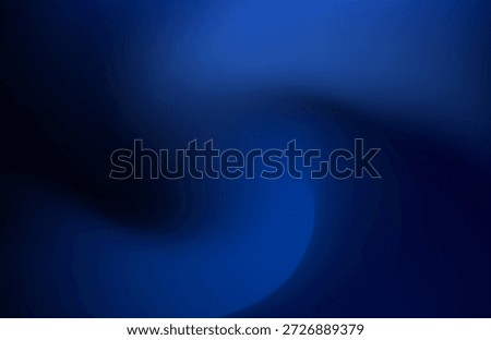 Abstract dark navy blue vortex motion blur fluid background displays a subtle spiral of brighter blue illumination suggesting depth and futuristic energy perfect for digital designs or elegant screen presentations.