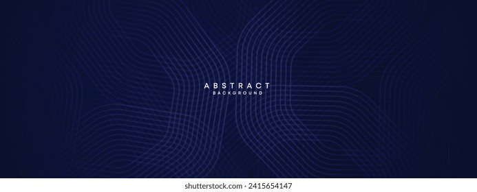 Resumen Los círculos azules de la Marina Oscura se alinean con el fondo tecnológico. Gradiente moderno con líneas brillantes de forma geométrica y diagonal, para folletos, portada, afiche, banner, sitio web, cabecera