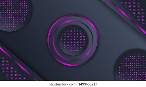 Abstract Dark Neon Purple Glitter Background, for wallpaper, banner,  flyer, brochure, poster
