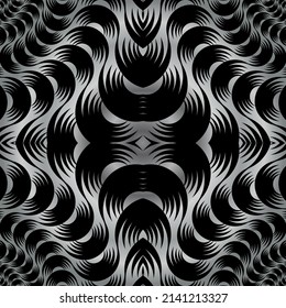 abstract dark optical illusion pattern in vector