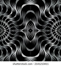 abstract dark optical illusion pattern in vector