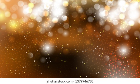 Abstract Dark Orange Blurred Lights Background