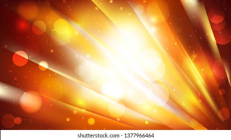Abstract Dark Orange Bokeh Lights Background Design