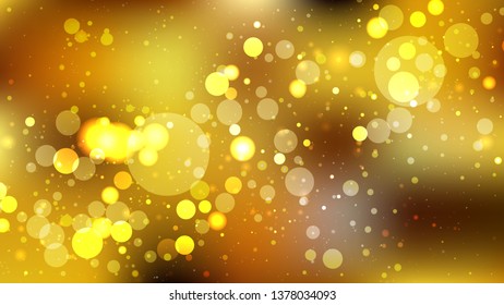 Abstract Dark Orange Bokeh Lights Background Design
