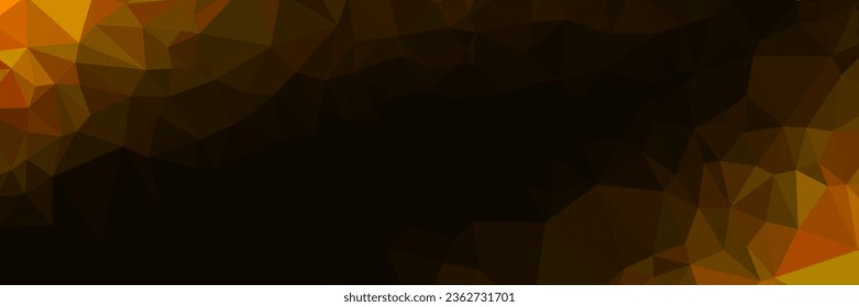 abstract dark orange colorful geometric background with triangles shape