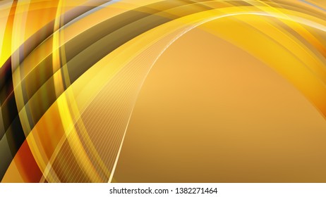 Abstract Dark Orange Curved Lines Background