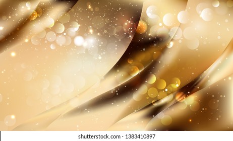 Abstract Dark Orange Defocused Lights Background Vector