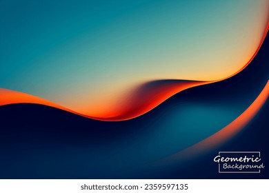 Resumen del fondo geométrico anaranjado oscuro. Composición dinámica de formas. Ilustración vectorial.