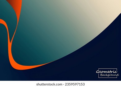 Abstract dark orange geometric background. Dynamic shapes composition. Vector illustration.