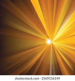 Abstract Dark Orange Light Burst Background