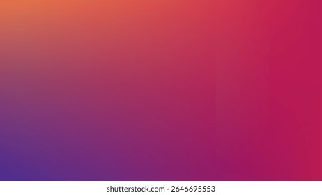 Abstract dark orange purple pink gradient desktop wallpaper vector. Gradient orange purple Digital technology background. Abstract orange pink gradient minimal desktop wallpaper background vector