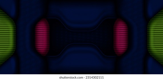 abstract dark paper background overlap dimension modern line bar design